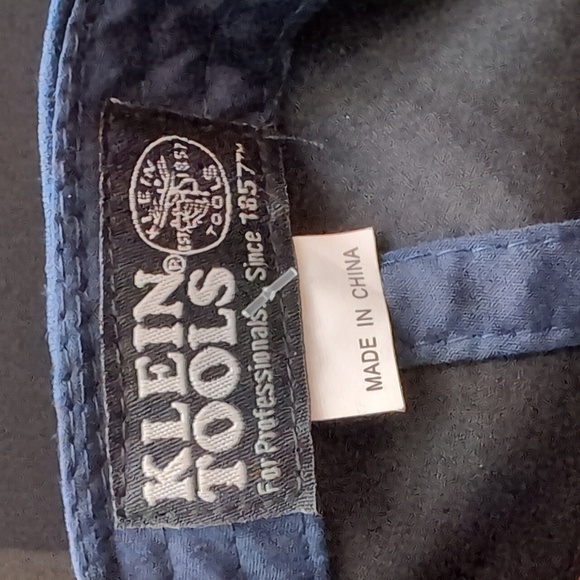 Klein Tools USA Blue/Red Baseball Cap With Adjustable Velcro Back - Picture 8 of 8